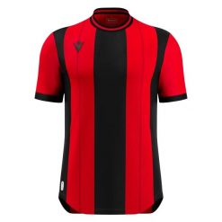 Koszulka Macron Propus Eco. Czerwone t-shirty sportowe męskie Macron, z materiału, bez ramiączek, do piłki nożnej. Za 242.50 zł.