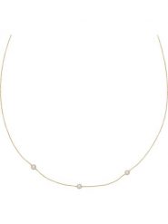 L'OR by Diamanta Złoty naszyjnik "Mes perles" z perłami - dł. 42 cm rozmiar: onesize. Białe naszyjniki damskie L'OR by Diamanta, złote. Za 861.99 zł.