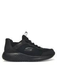 Skechers Sneakersy Bounder 403822L BBK Czarny. Czarne buty sportowe chłopięce Skechers, z materiału, bez zapięcia. Za 159.99 zł.