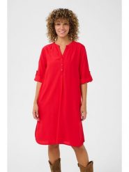 Cream Sukienka w kolorze czerwonym rozmiar: 34. Czerwone sukienki damskie Cream, na imprezę, s, bez wzorów, z wiskozy, klasyczne, bez kołnierzyka, bez ramiączek, midi. Za 85.45 zł.