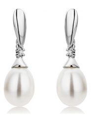 Revoni Złote kolczyki-wkrętki z diamentami rozmiar: onesize. Szare kolczyki damskie Revoni, z diamentem, złote. Za 817.99 zł.