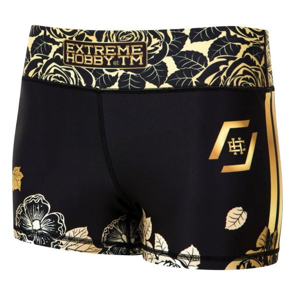Spodenki sportowe damskie do jogi fitnessu EXTREME HOBBY ROSE. Czarne spodenki sportowe damskie EXTREME HOBBY, m, z dzianiny, do biegania. Za 159.00 zł.