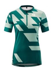 Gonso Koszulka kolarska "Basagno" w kolorze zielonym rozmiar: 38. Zielone bluzki sportowe damskie Gonso, bez wzorów, z materiału, bez ramiączek. Za 130.50 zł.