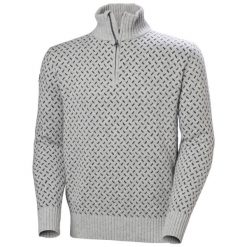 Sweter 1/4 zip Helly Hansen Arctic Icelander. Szare swetry męskie Helly Hansen, l, bez wzorów, z materiału, bez kołnierzyka. Za 775.50 zł.