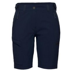 Spodenki turystyczne Mammut Runbold IV Shorts. Niebieskie szorty damskie Mammut, bez wzorów, z elastanu, marine. Za 450.99 zł.