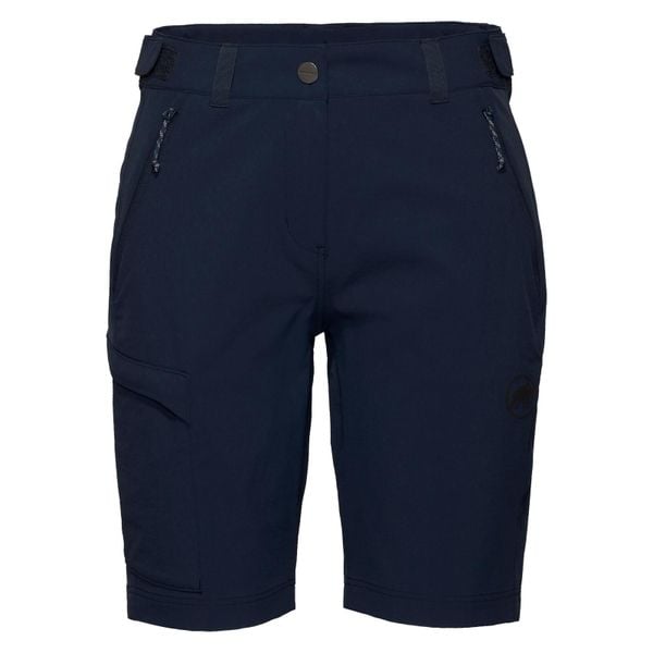 Spodenki turystyczne Mammut Runbold IV Shorts. Niebieskie szorty damskie Mammut, bez wzorów, z elastanu, marine. Za 421.99 zł.