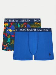 Polo Ralph Lauren Komplet 2 par bokserek 9P5013 BCU Niebieski. Niebieskie bokserki męskie Polo Ralph Lauren, bez wzorów, z syntetyku. Za 139.99 zł.