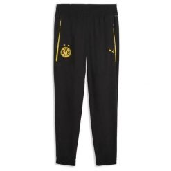Spodnie dresowe Borussia Dortmund Tech 2026/27. Czarne spodnie sportowe męskie Puma, z dresówki. Za 389.55 zł.