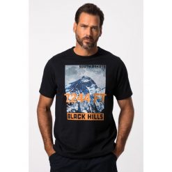 Męski T-shirt outdoorowy rękaw 1/2 nadruk BLACK HILLS. Niebieskie t-shirty męskie JAY-PI, m, bez wzorów, z bawełny, bez kołnierzyka. Za 143.99 zł.