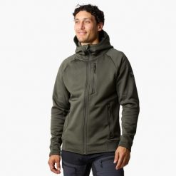 Bluza polarowa turystyka męska Swedemount Lofoten Tech Stretch Hood. Zielone bluzy bez kaptura męskie SWEDEMOUNT, m, z polaru. Za 260.00 zł.