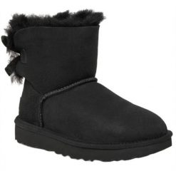 Buty Śniegowce Damskie UGG MINI BAILEY BOW II. Czarne śniegowce damskie Ugg. Za 931.99 zł.