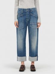 MAC Dżinsy - Baggy fit - w kolorze niebieskim rozmiar: 34. Niebieskie jeansy damskie MAC, z podwyższonym stanem. Za 295.99 zł.