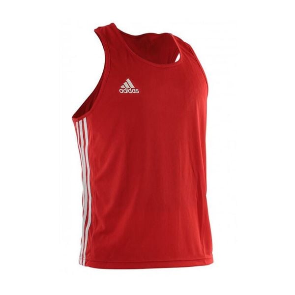 Koszulka treningowa adidas Boxing Top. Czerwone bluzki damskie Adidas, bez wzorów, bez kołnierzyka. Za 149.00 zł.