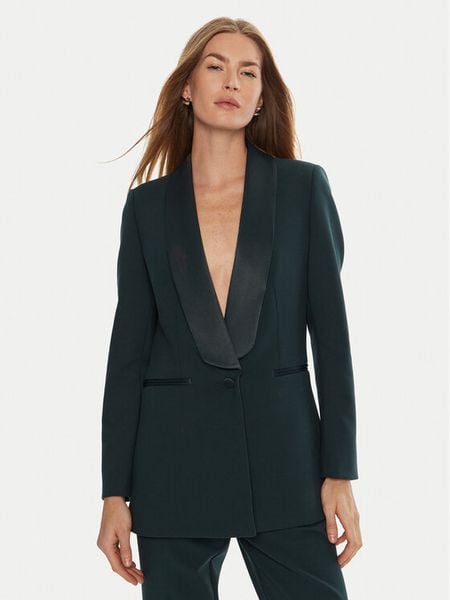 IVY OAK Marynarka Jana IO1100X9040 Zielony Regular Fit. Zielone marynarki i żakiety damskie Ivy & Oak, bez wzorów, z wiskozy. Za 919.99 zł.