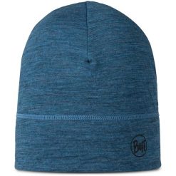 Czapka BUFF MERINO LIGHTWEIGHT BEANIE MULTISTRIPES TEMPEST. Niebieskie czapki męskie Buff, z wełny. Za 123.99 zł.