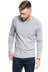 SWETER MĘSKI MUSTANG Emil C Structure MID GREY MELANGE 1008255 4140. Szare swetry męskie Mustang, m, bez wzorów, bez kołnierzyka. W wyprzedaży za 69.99 zł.