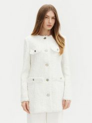 Guess Płaszcz przejściowy W5RL20 WGVS2 Biały Regular Fit. Białe płaszcze damskie Guess, xs, z aplikacjami, z syntetyku. Za 399.99 zł.