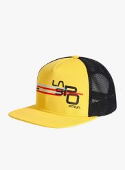 Czapka z daszkiem La Sportiva Stripe Cube Hat. Żółte czapki męskie La Sportiva, bez wzorów, z materiału. Za 108.89 zł.