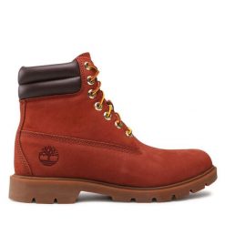 Trapery Timberland. Brązowe buty zimowe męskie Timberland, bez zapięcia. Za 849.99 zł.