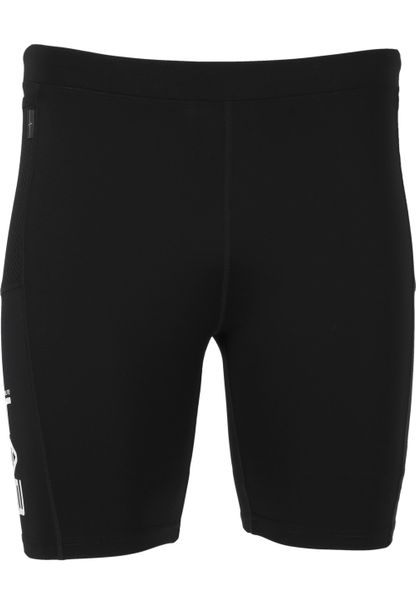 Szorty Elite Lab Run X2. Czarne szorty męskie ELITE LAB, z materiału, bez kołnierzyka. Za 160.50 zł.