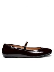 Geox Baleriny D Palmaria D56MUA 00067 C7011 Bordowy. Czerwone baleriny damskie Geox, bez wzorów, z lakierowanej skóry, bez obcasa. Za 309.99 zł.