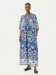 LOLA CASADEMUNT Sukienka codzienna LS2616032 Niebieski Regular Fit. Niebieskie sukienki damskie lola casademunt, na co dzień, m, bez wzorów, z wiskozy, bez kołnierzyka, bez ramiączek, proste. Za 543.99 zł.