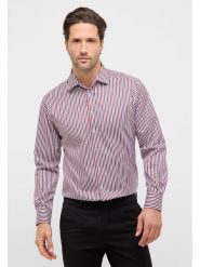 Eterna Koszula - Modern fit - w kolorze biało-czerwono-granatowym rozmiar: 42. Czerwone koszule męskie Eterna, bez wzorów, z bawełny, bez kołnierzyka, bez ramiączek. Za 140.86 zł.