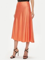 Custommade Spódnica midi Paja 999343903 Pomarańczowy Regular Fit. Brązowe spódniczki damskie Custommade, l, bez wzorów, z syntetyku, midi. Za 449.99 zł.