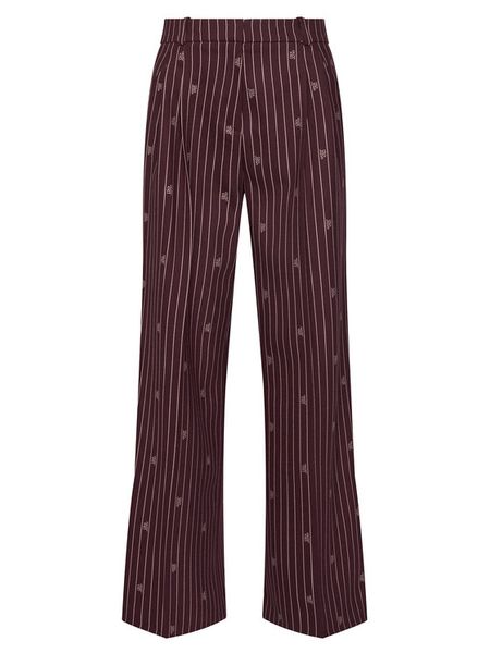 HUGO Spodnie materiałowe Haviri 50554419 Bordowy Relaxed Fit. Czerwone spodnie materiałowe damskie Hugo, bez wzorów, z materiału. Za 999.99 zł.