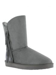 ISLAND BOOT Botki zimowe "Capri" w kolorze szarym rozmiar: 39. Szare botki damskie Island Boot, na zimę, z materiału, bez obcasa, bez zapięcia. Za 161.73 zł.