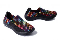 ROCK SPRING Samba black rainbow, półbuty letnie damskie. Czarne półbuty damskie Rock Spring, bez wzorów, rockowe, bez obcasa. Za 175.92 zł.