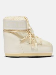 Moon Boot Botki zimowe "Icon" w kolorze kremowym rozmiar: 42-44. Brązowe botki damskie Moon Boot, na zimę, bez obcasa, bez zapięcia. Za 428.07 zł.