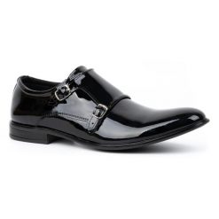 Olivier Skórzane buty wizytowe Monki lakierki 287LU czarny lakier czarne. Czarne buty wizytowe męskie z jeansu, bez zapięcia. Za 453.66 zł.