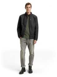 Tom Tailor kurtka z imitacji skóry Mężczyźni czarny, M. Czarne kurtki męskie Tom Tailor, m, bez wzorów, ze skóry, rockowe, bez kaptura. Za 279.95 zł.