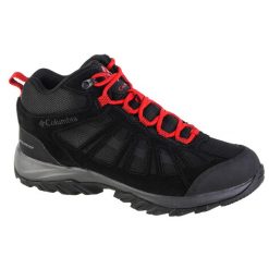 Buty trekkingowe męskie, Columbia Redmond III Mid WP. Czarne buty trekkingowe męskie Columbia, z gumy, za kostkę, bez zapięcia, trekkingowe. Za 299.99 zł.