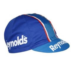 Czapka rowerowa Gist Equipe Vintage Reynolds. Niebieskie czapki męskie GIST, bez wzorów, z materiału, retro. Za 114.72 zł.