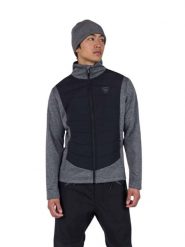 Bluza Rossignol męska Classique Hybrid Clim FZ szara. Szare bluzy z kapturem męskie Rossignol, na jesień, l, z elastanu. Za 459.99 zł.