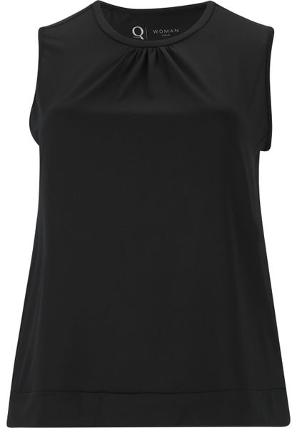Damski tank top Q Sportswear Hella. Czarne topy sportowe damskie ENDURANCE Q, na lato, bez wzorów, z materiału, bez ramiączek. Za 103.00 zł.