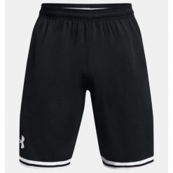 Spodenki koszykarskie męskie Under Armour 10" Perimeter Short. Czarne szorty męskie Under Armour, bez wzorów, sportowe. Za 139.99 zł.