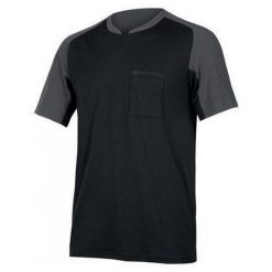 Koszulka rowerowa męska Endura GV500 Foyle Tech. Czarne t-shirty sportowe męskie ENDURA, m, bez ramiączek, rowerowe. Za 239.99 zł.