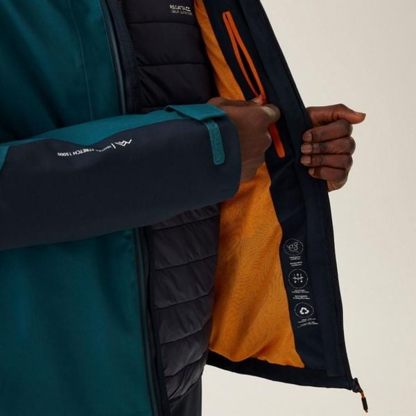 Kurtka trekkingowa męska Regatta Wentwood IX 3w1. Zielone kurtki męskie Regatta, m, bez wzorów, z poliesteru, sportowe, bez kaptura. Za 369.99 zł.