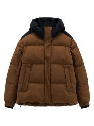 CMP Kurtka zimowa w kolorze jasnobrązowo-czarnym rozmiar: L. Brązowe kurtki męskie CMP, na zimę, l, bez wzorów, bez kaptura. Za 501.57 zł.