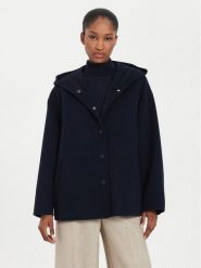 Weekend Max Mara Płaszcz wełniany Gennaio 2425086021 Granatowy Regular Fit. Niebieskie płaszcze damskie Weekend Max Mara, na zimę, bez wzorów, z wełny. Za 2,599.00 zł.