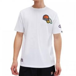 Koszulka sportowa męska Ellesse SHV20120908. Białe t-shirty sportowe męskie Ellesse, m, bez ramiączek, trekkingowe. Za 159.00 zł.