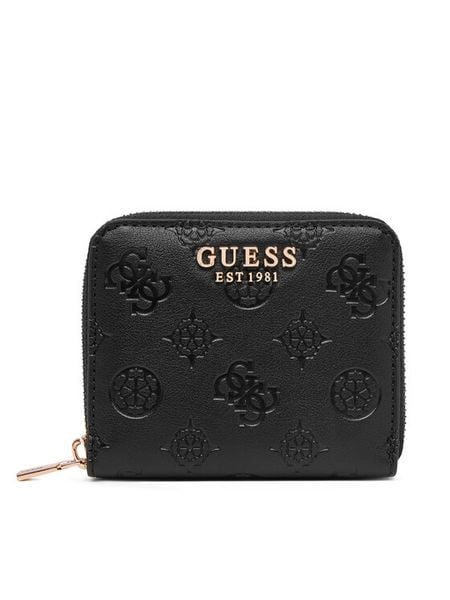 Guess Portfel Carmella Slg SWPD22 25137 Czarny. Czarne portfele damskie Guess, z aplikacjami, ze skóry. Za 214.99 zł.