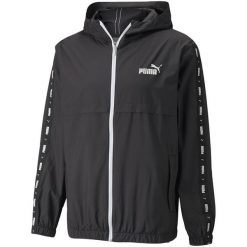 Męska Kurtka Wiatrówka Ess+Tape. Czerwone kurtki męskie Puma, m, bez wzorów, sportowe, bez kaptura. Za 329.99 zł.