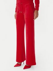 Juicy Couture Spodnie dresowe Layla JCSEBJ001 Czerwony Flared Leg. Czerwone spodnie dresowe damskie Juicy Couture, xs, bez wzorów, z dresówki. Za 349.99 zł.