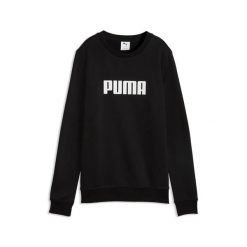 Bluza damska Puma ESS LOGO CREW FL czarna 68831201 r XS. Czarne bluzy sportowe damskie Puma, l, bez wzorów, z bawełny, bez ramiączek, bez kaptura. Za 129.94 zł.