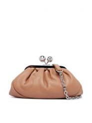 Weekend Max Mara Torebka Nembi 2625516104600 Brązowy. Brązowe torebki klasyczne damskie Weekend Max Mara, bez wzorów, ze skóry, bez dodatków. Za 1,239.00 zł.
