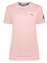 Canadian Peak Koszulka "Jarofeak" w kolorze jasnoróżowym rozmiar: XL. Różowe bluzki damskie Canadian Peak, xl, bez wzorów, z bawełny, bez kołnierzyka, bez ramiączek. Za 39.49 zł.